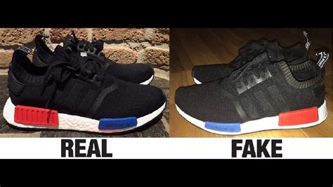 adidas nmd r1 fake vs real white|addidas original r1 black.